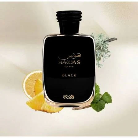 HAWAS BLACK MEN EDP - 100ML (3.40z) BY RASASI